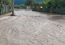 Fuerte tormenta inunda comunidad de San Miguel