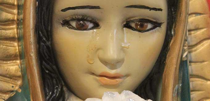 Reportan Virgen que llora en un hogar de Soledad