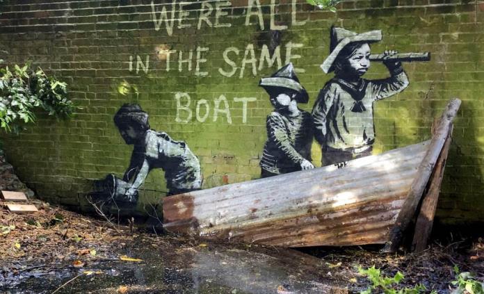 Aparecen en el este de Inglaterra varias obras supuestamente de Banksy